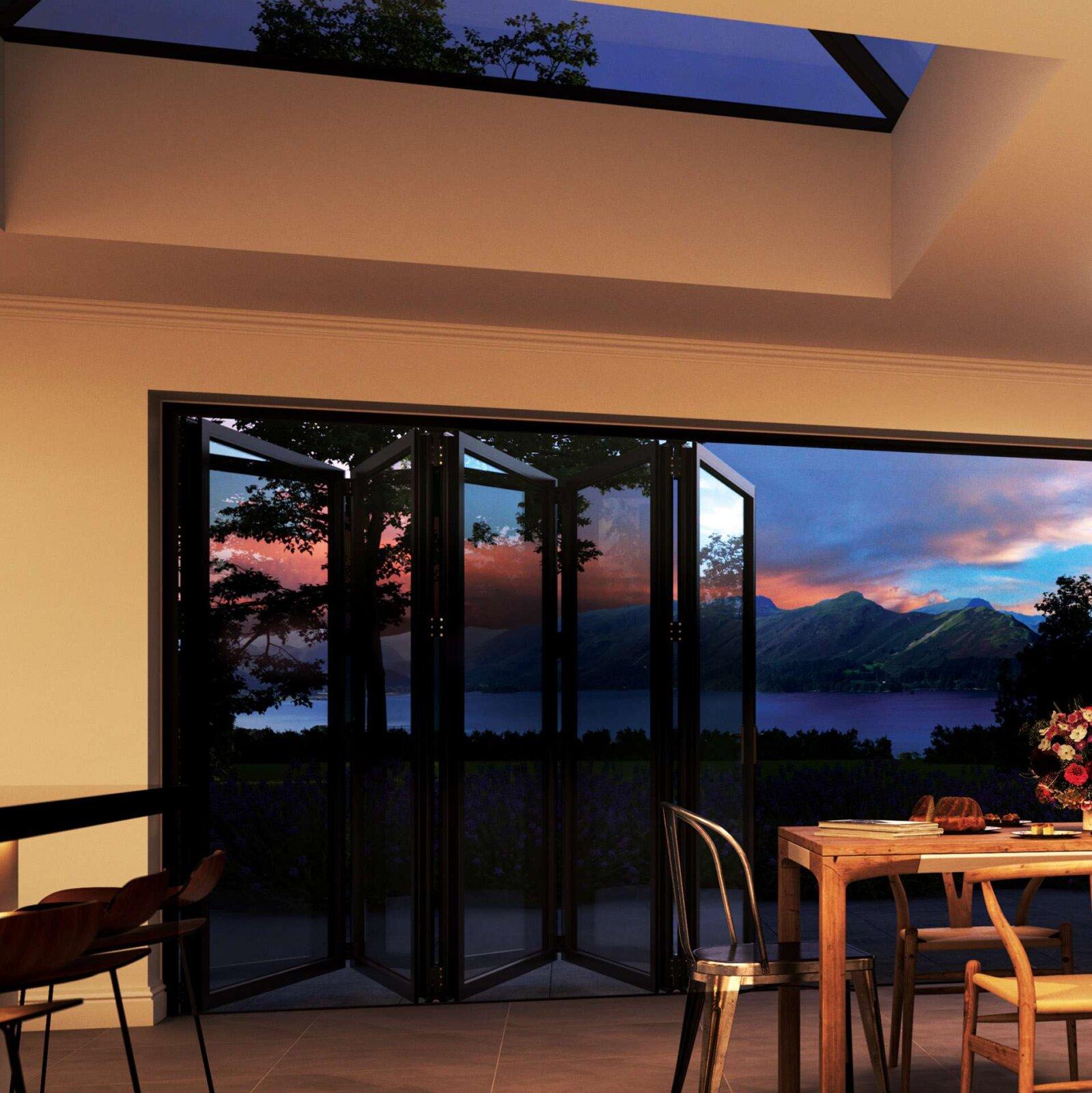 bi folding doors bi fold door and roof lantern by Korniche