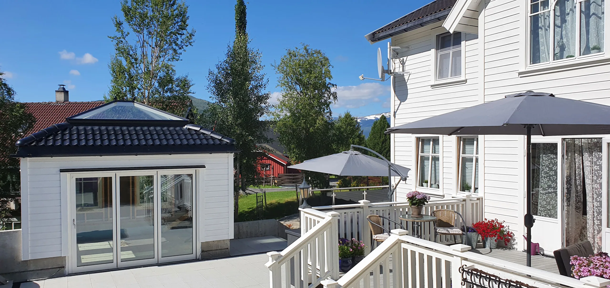 A Korniche client in Norway with a Roof Lantern on their property