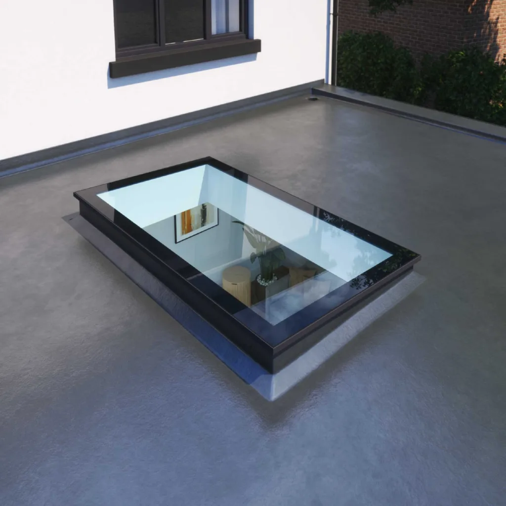Secure Korniche FlatLite Rooflight: PAS24 Rated Exterior