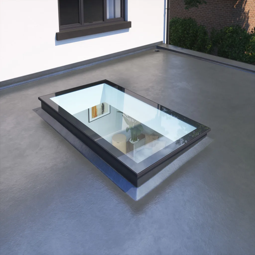 Secure Korniche FlatLite Rooflight: PAS24 Rated Exterior